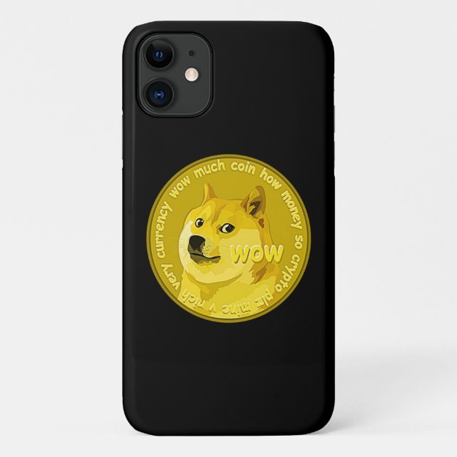 Dogecoin doge coin logo cryptocurrency Case-Mate iPhone case (Back)