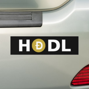 Dogecoin (DOGE) HODL Bumper Sticker
