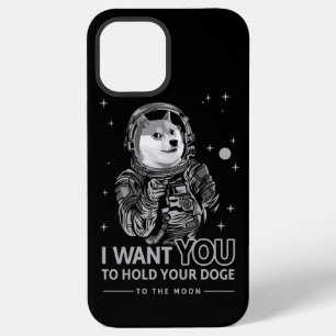 Dogecoin Doge I Want You To The Moon Crypto Funny iPhone 12 Pro Max Case