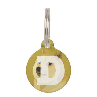 Dogecoin DOGE Pet Tag