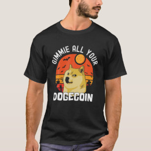 Dogecoin Funny Halloween Costume Doge Meme T-Shirt