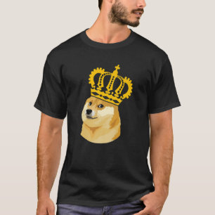 Dogecoin King Funny Bitcoin Pun Shiba Inu Doge Coi T-Shirt