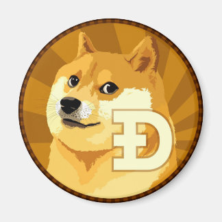 DogeCoin Logo Magnet