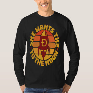 Dogecoin meme Doge She wants the D Rocket to the T-Shirt