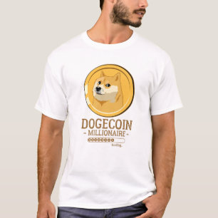 Dogecoin Millionaire Funny HODL Doge Coin Crypto L T-Shirt