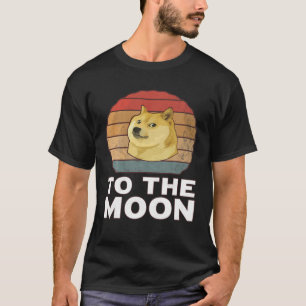 Dogecoin To The Moon - Blockchain Cryptocurrency V T-Shirt