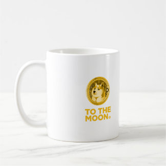 DOGECOIN TO THE MOON COFFEE MUG