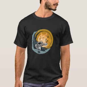 Dogecoin To The Moon Crypto Investor Wallet T-Shirt