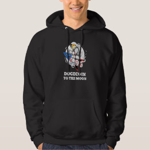 Dogecoin To The Moon Doge Cryptocurrency Meme Hoodie