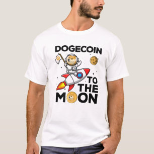 Dogecoin To The Moon Funny Doge Coin HODL Crypto T-Shirt