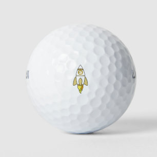 Dogecoin To The Moon Rocket Golf Balls