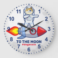 Dogecoin To The Moon Rocket Man Space Doge Crypto