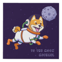 Dogecoin To The Moon Shiba Inu Dog Personalised