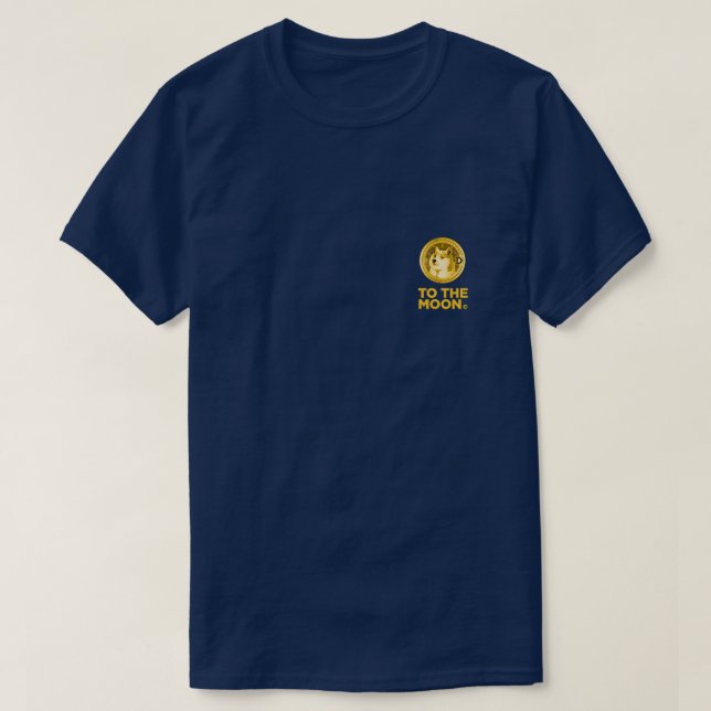 DOGECOIN TO THE MOON T-Shirt (Design Front)