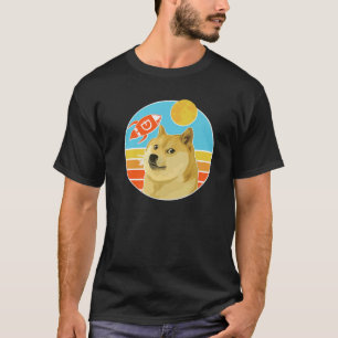 Dogecoin Vintage Crypto Dog T-Shirt