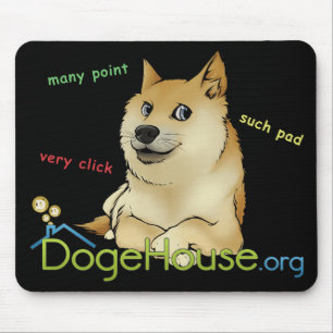 Dogehouse Doge Meme Mousepad