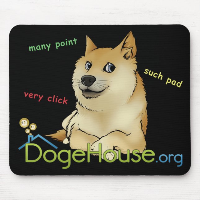 Dogehouse Doge Meme Mousepad (Front)