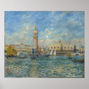 Doge's Palace, Venice - Pierre-Auguste Renoir  Poster