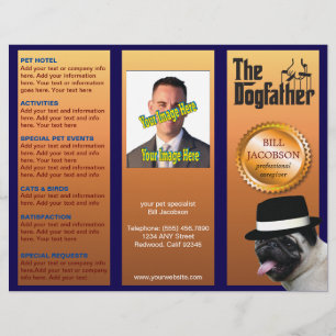 Dogfather Satirical Joke Brochure