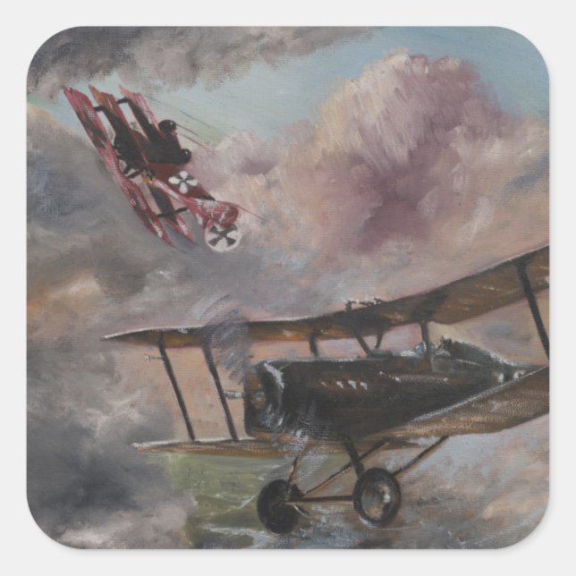 Dogfight 1917 square sticker (Front)