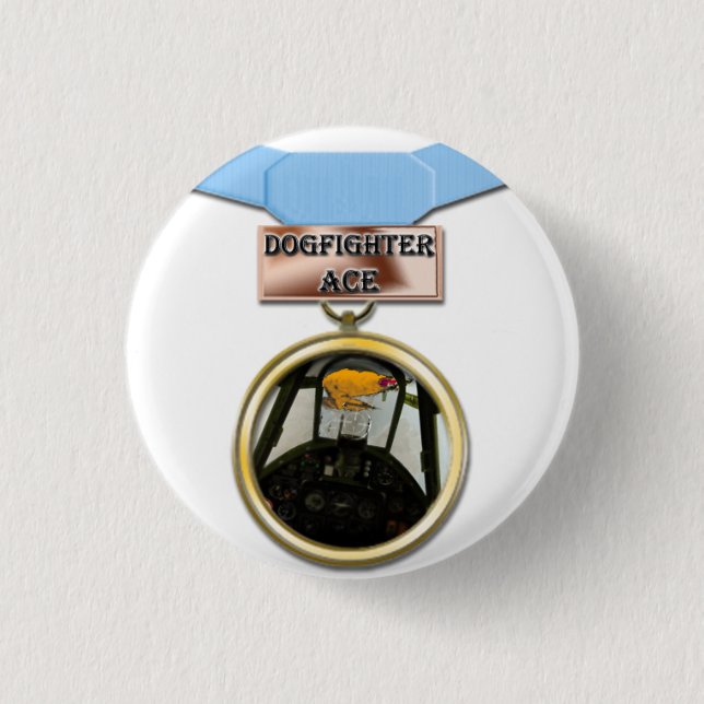 Dogfighter Ace medal button (Front)