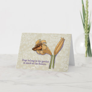 Dogflower greeting card