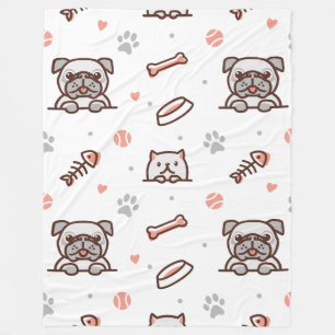Dogg Mix 60x80 Fleece Blanket