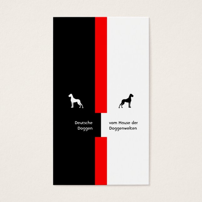 Dogge business card (Front)