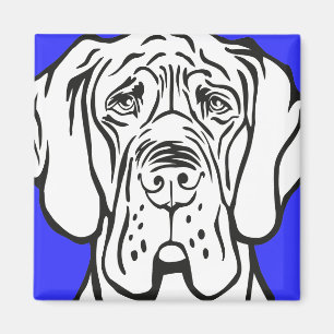 Doggen Gesicht Magnet