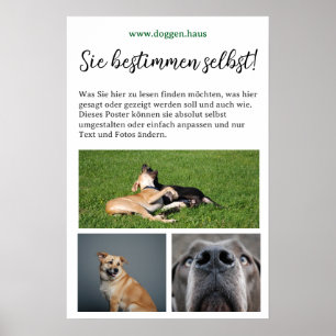 Doggen Poster zum selbst gestalten