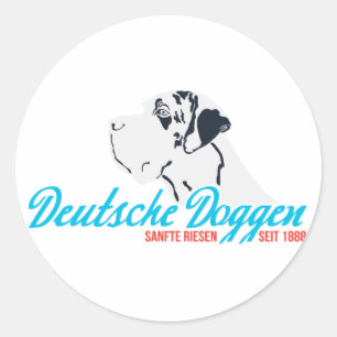 Doggen, seit 1888 classic round sticker