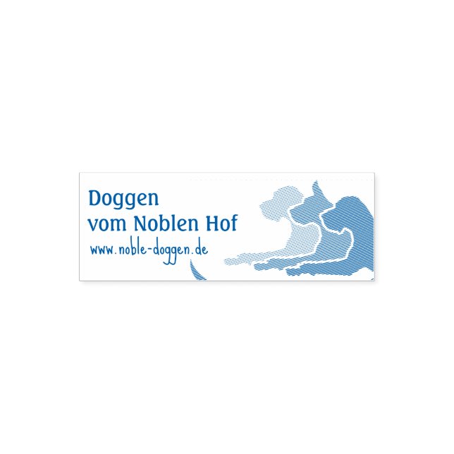 Doggen Stempel mit Web Adresse Self-inking Stamp (Design)