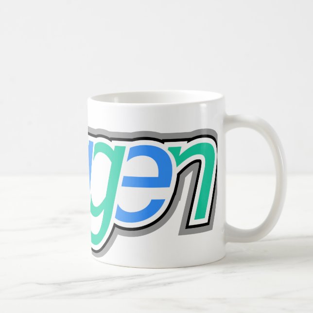 Doggen Text mit Kopf Coffee Mug (Right)