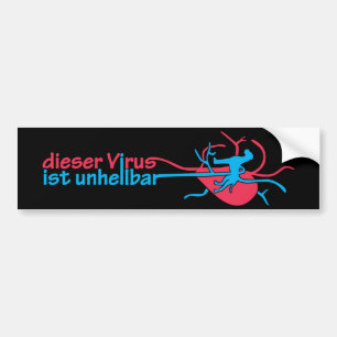 Doggen virus autoaufkleber bumper sticker