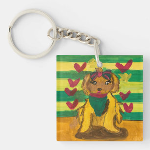 Doggie "Art by Kids" Key Ring