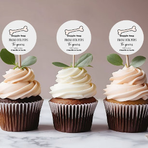 Doggie Bag  Dog Treat Wedding Favour Bag Classic Round Sticker