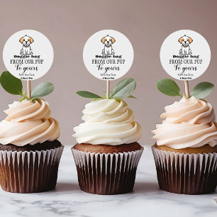 Doggie Bag  Dog Treat Wedding Favour Bag Classic Round Sticker