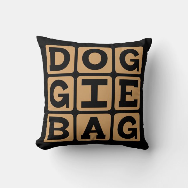 Doggie Bag, Restaurant Leftovers Cushion (Front)