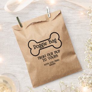Doggie Bone Thank You Favours Bag for Wedding Gues