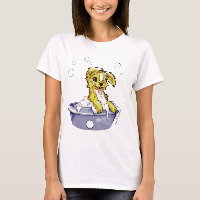 Doggie Bubble Bath T-Shirt (Front)