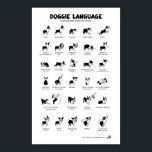 DOGGIE LANGUAGE Large Poster<br><div class="desc">By Lili Chin. This is a brand new updated LARGER version of my "Signals" poster also starring Boogie, my boston terrier . There are MORE examples of both "stressed" and "friendly" doggie body language. My inspiration and references: Turid Rugaas's book & DVD on "Calming Signals", Brenda Aloff's "Canine Body Language",...</div>