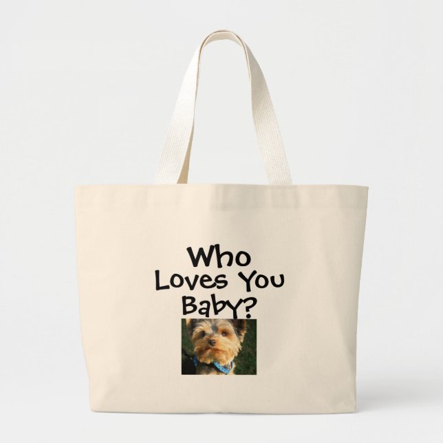 Doggie Large Tote Bag (Front)