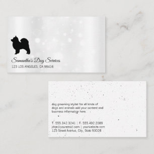 Doggie Logo Sparkle Bubble Business Card