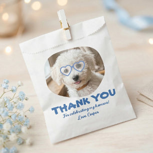 Doggie Treat Wedding Dog Photo Thank You Favour Bag
