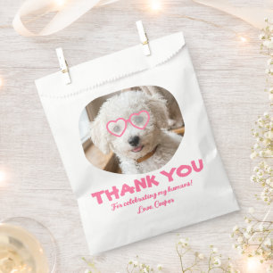 Doggie Treat Wedding Dog Photo Thank You Favour Bag