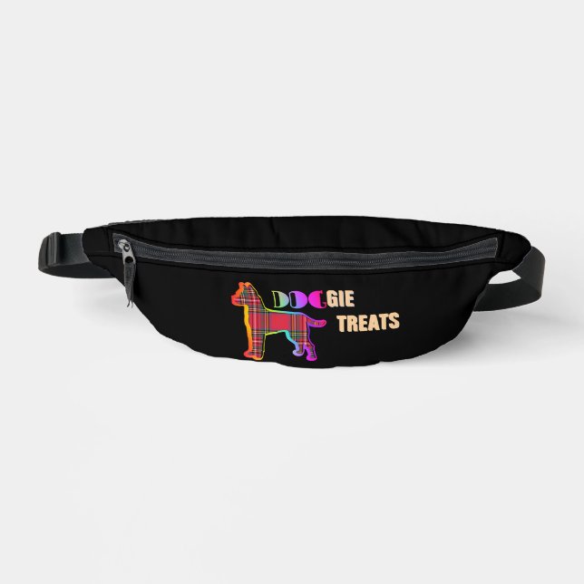 Doggie Treats Logo Novelty Black  Bum Bags (Front)