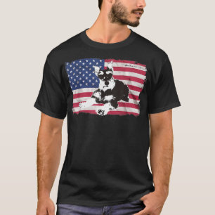 Doggie USA Dog Owner USA Lover Miniature Schnauzer T-Shirt