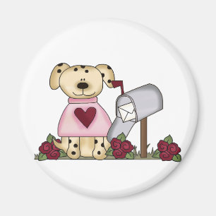 Doggie Valentine's Day Tshirts and Gifts Magnet