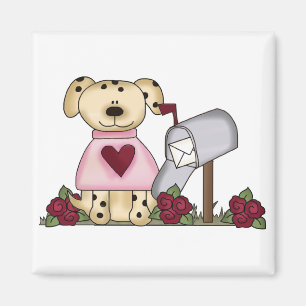 Doggie Valentine's Day Tshirts and Gifts Magnet