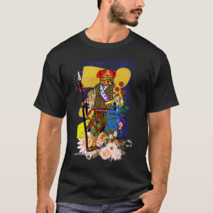 Doggie warrior holding spear T-Shirt